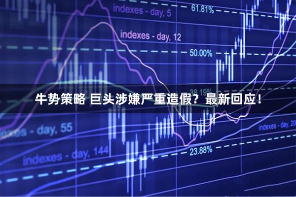 牛势策略 巨头涉嫌严重造假？最新回应！