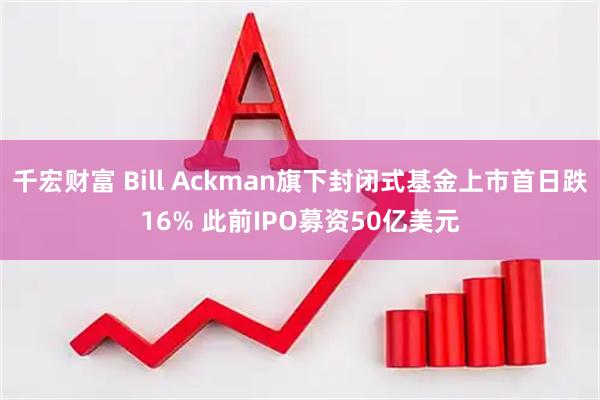 千宏财富 Bill Ackman旗下封闭式基金上市首日跌16% 此前IPO募资50亿美元